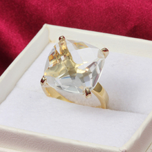 Clear and Simple beauty ring 18K gold plated ALW1803