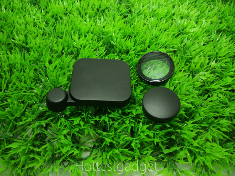 Gopro camera lens cover plus glass camera lens cap protective cover compatible with gopro hero 3