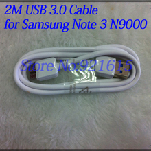 3Pcs/Lot 2M 6ft Long USB 3.0 Data Sync Charger Charging Cable for Samsung Galaxy Note III Note3 N9000 Free Shipping Russia-White