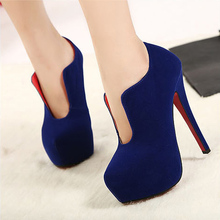 2014 European and American high with waterproof Taiwan notch new shoes autumn shoes