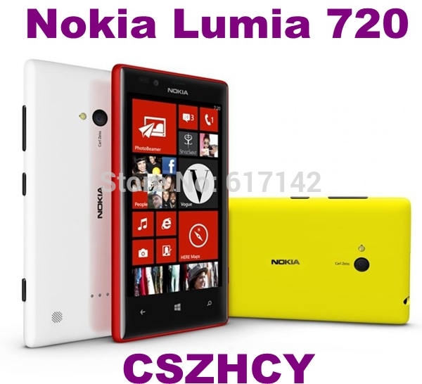 Original Unlocked Nokia Lumia 720 Windows Mobile phone Smart cell phone 4 3 GPS WiFi 8MP