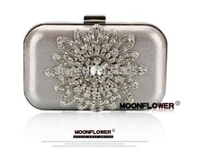 4 Colors Vintage Noble Women s Diamond Sunflower PU Evening Clutch Bags Good Quality Hard Package