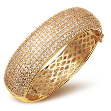 Wedding Jewelry Luxury elegant bracelet AAA Cubic Zirconia bangles Prong Setting Propose Marriage Present SA00563