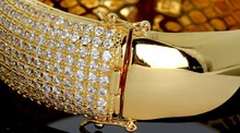 2015 New Wedding Jewelry Luxury elegant bracelet AAA Cubic Zirconia bangles Prong Setting Propose Marriage Present