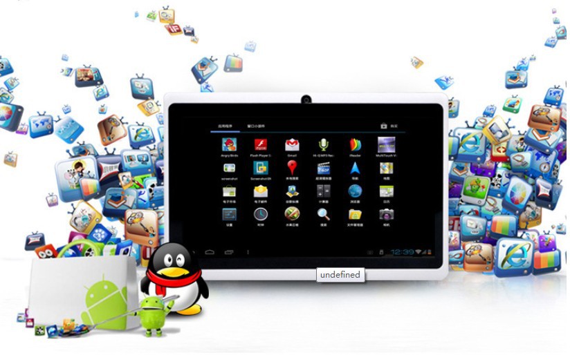 Factory Wholesale 7 Cheap Dual Core Tablet PC Allwinner A23 Q88 Android 4 2 eBook Mid
