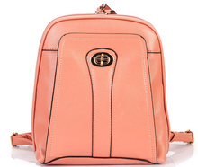 High School College Girl Student Book Bag Backpack  PU Leather Black Cute Party Favors Minions Backpack Purse Satchel Bag B11
