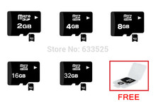 free shipping 4GB 8GB 16GB 32GB micro sd card TF Memory card +Free card reader