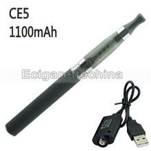 Ego Electronic Cigarette CE5 Clearomizer/Vaporizer  e-cigarette Atomizer 650mah/900mah/1100mah/1300mah with usb Charger(black)