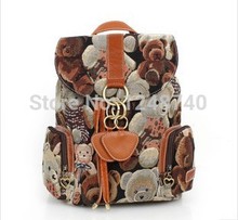 The new 2014, Japan and South Korea female canvas backpack fashion female package