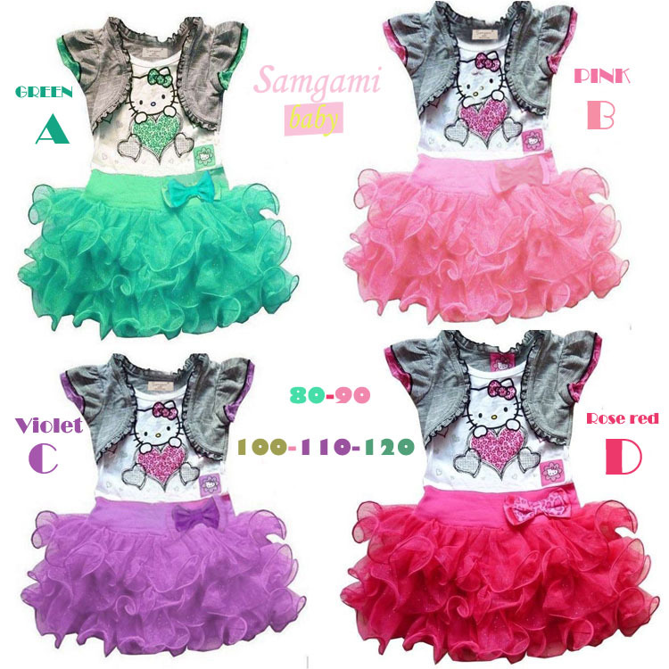 Купить 1шт, Новая очень красивая девушка платье мультфильм hello kitty ...