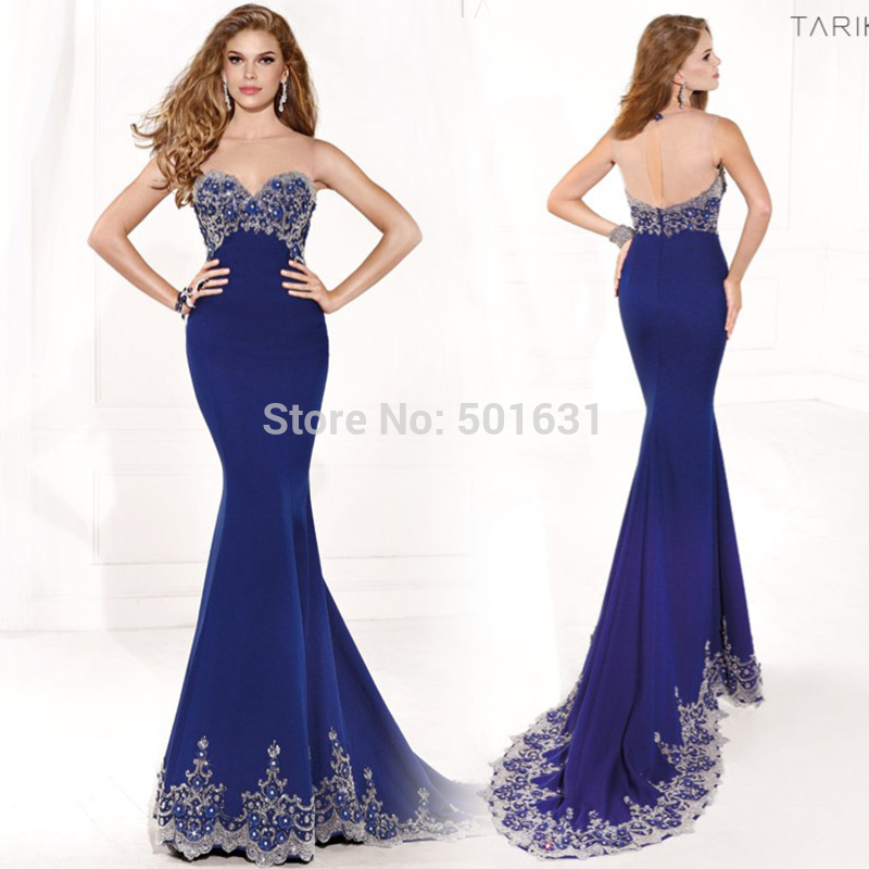 ... Long Prom Dress See Throgh Backless Mermaid Extra Train Gowns Custom