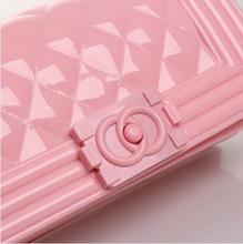 Small Jelly Shoulder Bags New Summer Argyle Chain Messenger Bag Sweet Candy Colored Messenger Bag Fluorescence