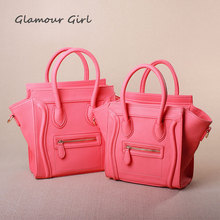 New fashion leather bag fluorescent smiley face embarrassing portable shoulder bag embossed leather handbag tide