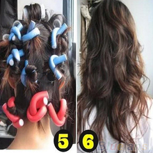 10Pcs/set Curler Makers Soft Foam Bendy Twist Curls DIY Styling Hair Rollers Tool for Women Accessories