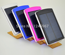 Hot sale 2  USB prot  Solar Charger Power Bank 30000mAh  Portable  Solar Charger External Battery for all smartphones 100pcs/lot