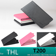 10PCS THL T200 Case cover Good Quality Leather Case  hard Back cover For THL T200 MTK6592 octa core Cellphone