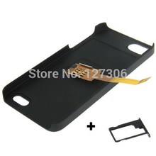 3 in 1 (Kiwibird Q-SIM Dual SIM Card Multi-SIM Card + Plastic Case + Tray Holder) for iPhone 5S