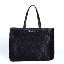 Lady lace handbag Women lace shoulder bag Lace tote bags High Quality Lady Satin Material Bag