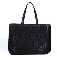 Lady lace handbag Women lace shoulder bag Lace tote bags High Quality Lady Satin Material Bag