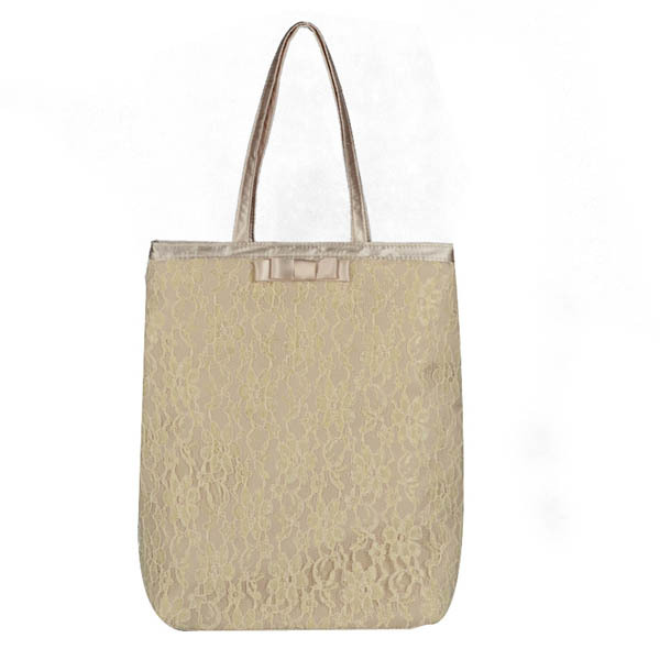 Women lace handbag Women lace tote bag Lace shoulder bags High Quality Lady Satin Material Bag