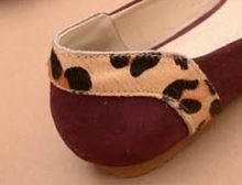 Normic 2014 new fashion personality fashion flat fashion leopard print color block pointed toe shoes all