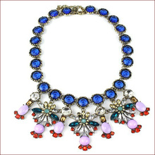 New 2014 Fine Jewel Exquisite Design Brand Necklace Classic Czech Crystal Glass Drill Jewelry Statement For