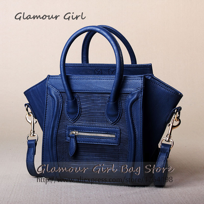 2014 new hot fashion vintage crocodile handbags ladies handbags smiley pack GG040