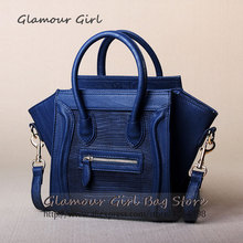 2014 new wave of European and American fashion vintage crocodile handbags ladies hand bags smiley pack GG040