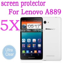5pcs Lenovo A889 6.0″ Quad Core Android Smartphone screen protector,ultra-clear Original Screen Protective Film for Lenovo A889