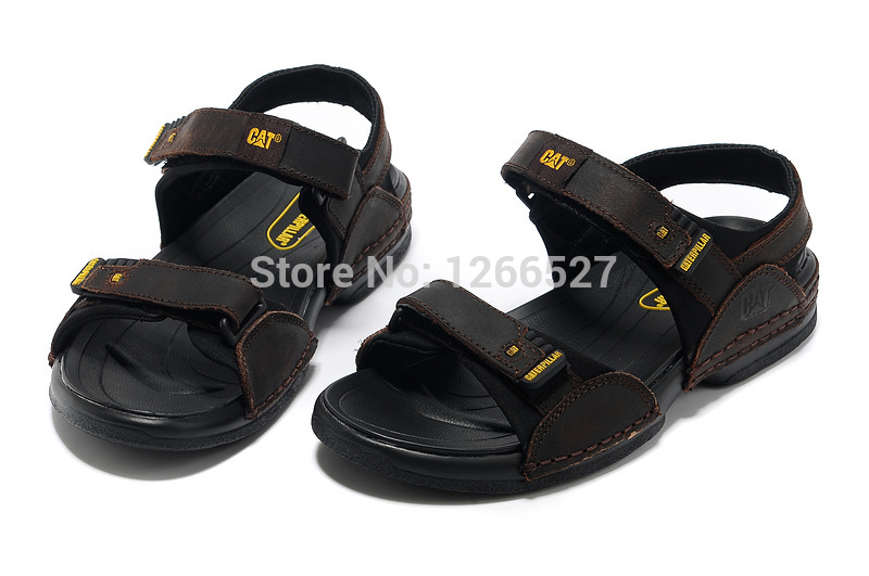 sandals genuine leather cowhide sandals outdoor casual men leather ...