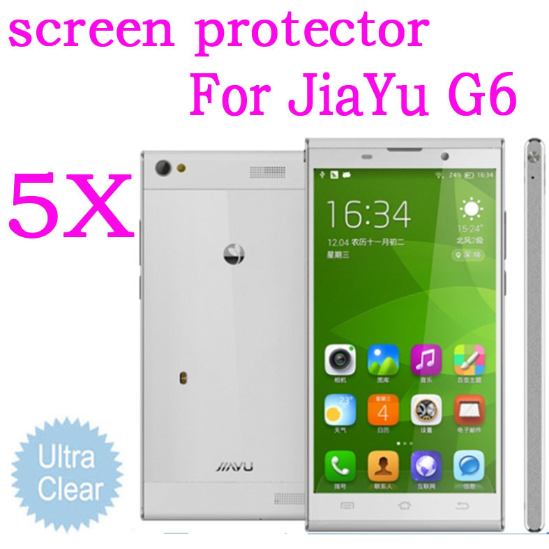 Ultra clear Screen Protective Film for Jiayu G6 MTK6592 Octa Core 5 7inch lcd touch screen