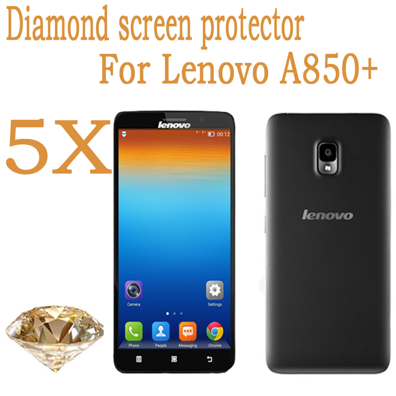 5pcs Lenovo A850 MTK6592 Octa Core 5 5 Diamond screen protector Original protective film Lenovo A850