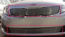 Free Shipping High quality stainless steel Front Grille Around Trim Racing Grills Trim For 2011 KIA