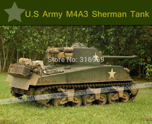 Larger U S Army Sherman M4A3 Tank 1 16 Scales Remote Control Simulation Tank Model electronic