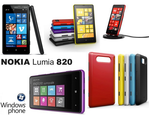 Lumia 820 Original Unlocked Nokia Lumia 820 windows mobile phone 8MP GPS GSM 4 3 capacitive