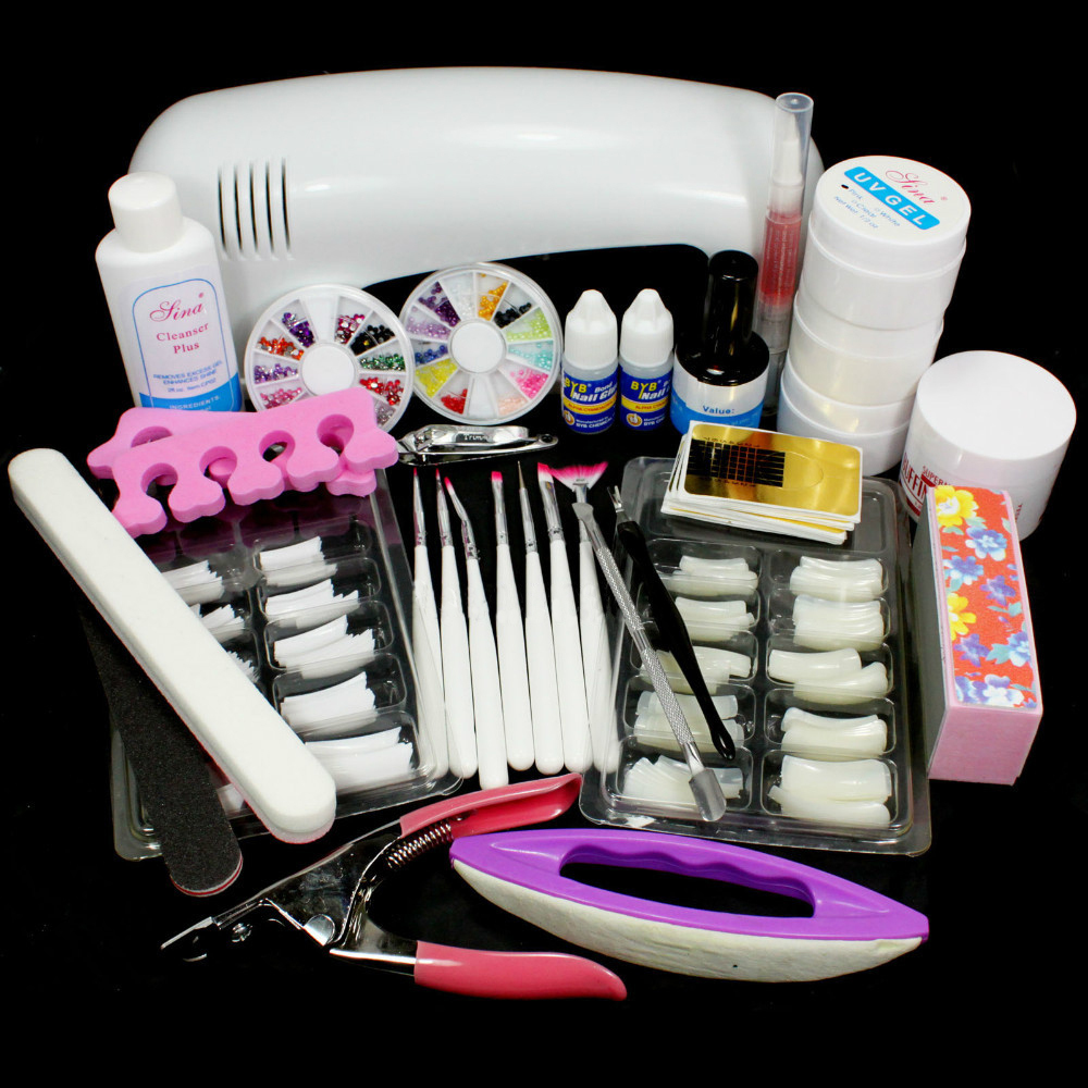 ... Pro-Nail-Art-UV-Gel-Kits-Tool-UV-lamp-Brush-Remover-nail-tips-glue.jpg