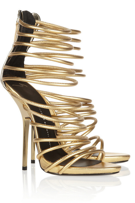 Gold Thin Heels Fashion Women Party High Heel Ladies Sexy Zip Back Shoes Summer Sandals 2014