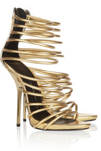 Gold Thin Heels Fashion Women Party High Heel Ladies Sexy Zip Back Shoes Summer Sandals 2014