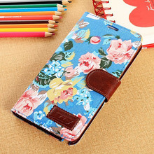Coolest Designs Flower Printed Fashionable Smartphone Cases Flip Leather Case Cover For samsung galaxy S5 with