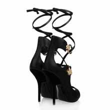 Black Thin Heels Fashion Women Cross tied Elegant Women Summer Sandals Ladies Shoes 2014 Sale