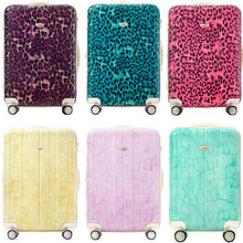 Women Travel Suitcase ABS+PC Universal Wheels Luggage Fashion Leopard Print Trolley Luggage Travel Bag&Crocodile Pattern Luggage