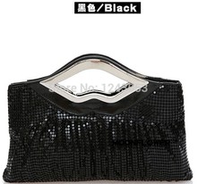 New Punk Women s Handbag Popular Ladies Evening Bags Wristlets Fold Aluminum Sequins Handbags Party Bags