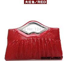 New Punk Women s Handbag Popular Ladies Evening Bags Wristlets Fold Aluminum Sequins Handbags Party Bags