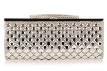 New Fashion Women Day Clutches Full Diamond Evening Bag Rhinestone Wedding Party Handbags Long Chain Shoulder