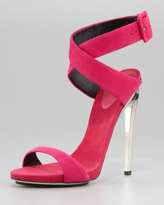 High Quality Red Buckle Silver Thin Heels Women s Fashion Summer Shoes Lady High Heel Sandals