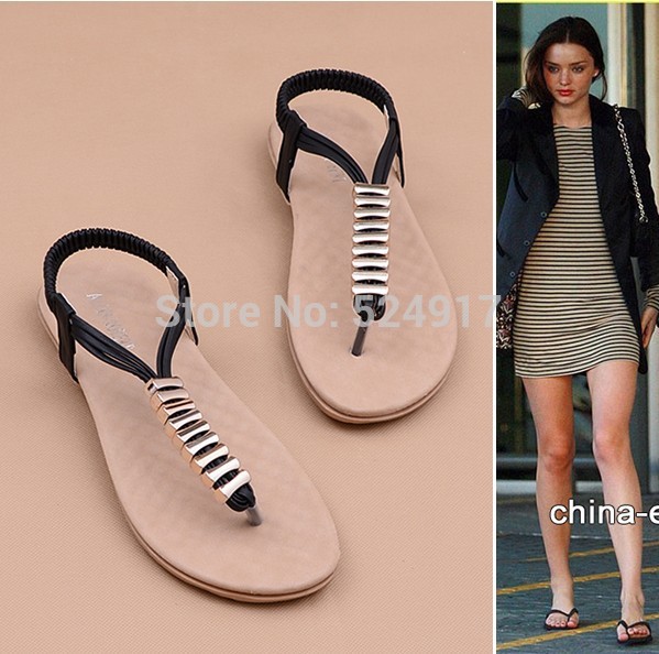 New 2014 shoes women s sandals European popular summer simple metal pinch casual women sandals Comfort