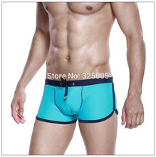2014 Summer newest men Swim trunks sexy male swimwear men s sky blue bathing suit S