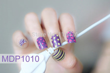 1Style 14Nails Colorful Refreshing Series Pattern Water Decals Transfer Stickers Nails Art Fingernails Decoration