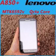 Original Lenovo A850+ Octa Core mobile phone 5.5” IPS MTK6592 1GB RAM 4GB ROM 5mp Android 4.2 GPS Multi Language White Black