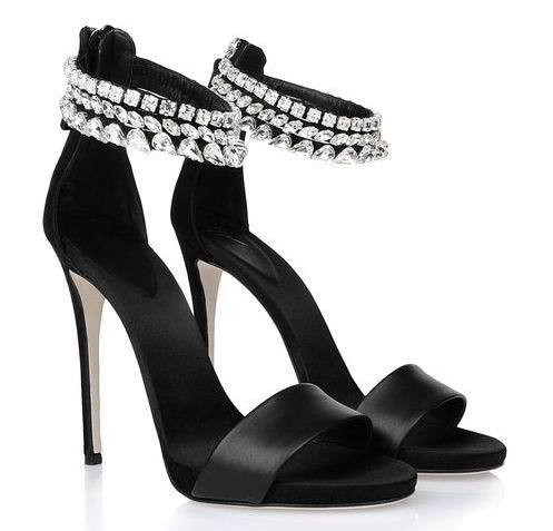 High Quality Top Brand Style Fashion Women Leather Crastal Summer Shoes Sexy Ladies High Heels Sandals